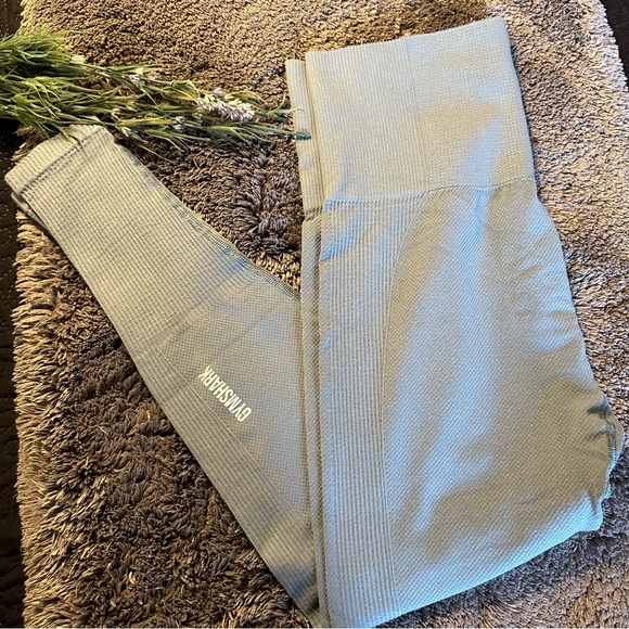 Gymshark Pants - Gymshark Dusty Blue Legging Aprox Size Medium